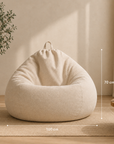 Pouf en lin et coton