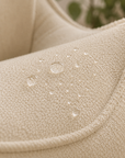 Pouf beige structuré