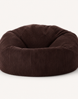 Pouf côtelé moka