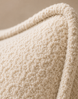 Pouf beige structuré