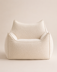 Pouf beige structuré