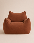 Pouf beige structuré