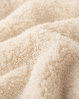 Pouf de salon bouclé écru — Confort personnalisé