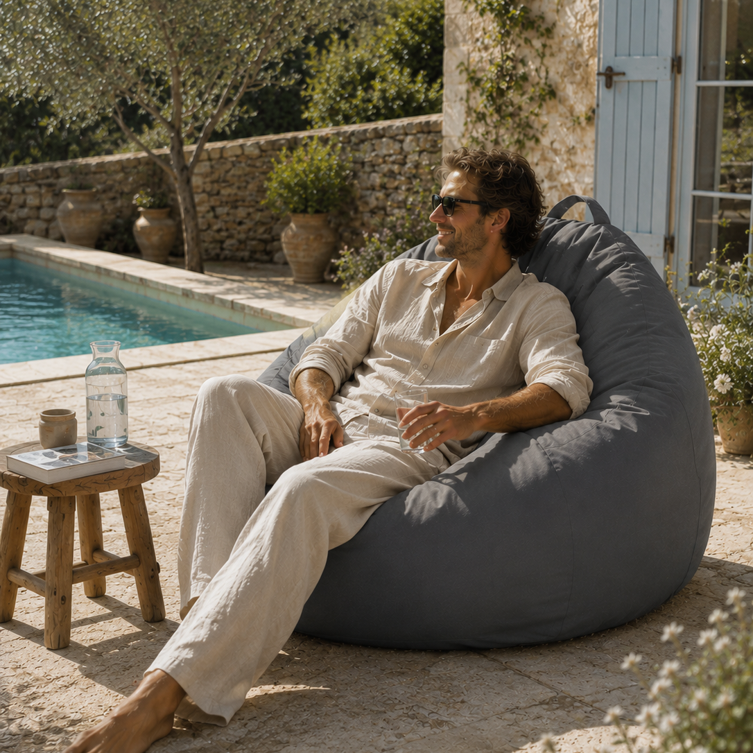 Pouf d'extérieur imperméable — Confort personnalisé