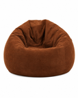 Pouf velours écru