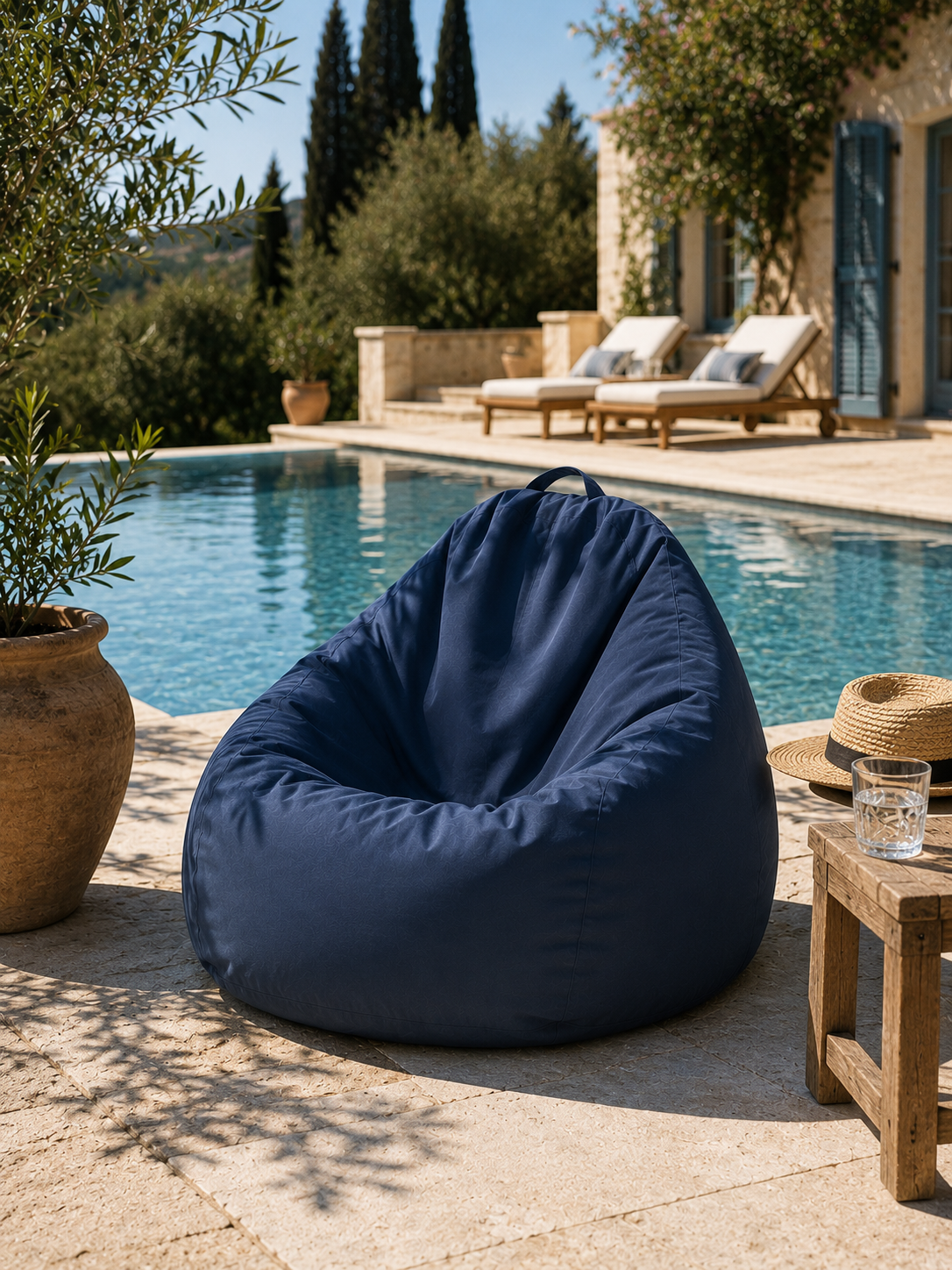Pouf d'extérieur imperméable — Confort personnalisé