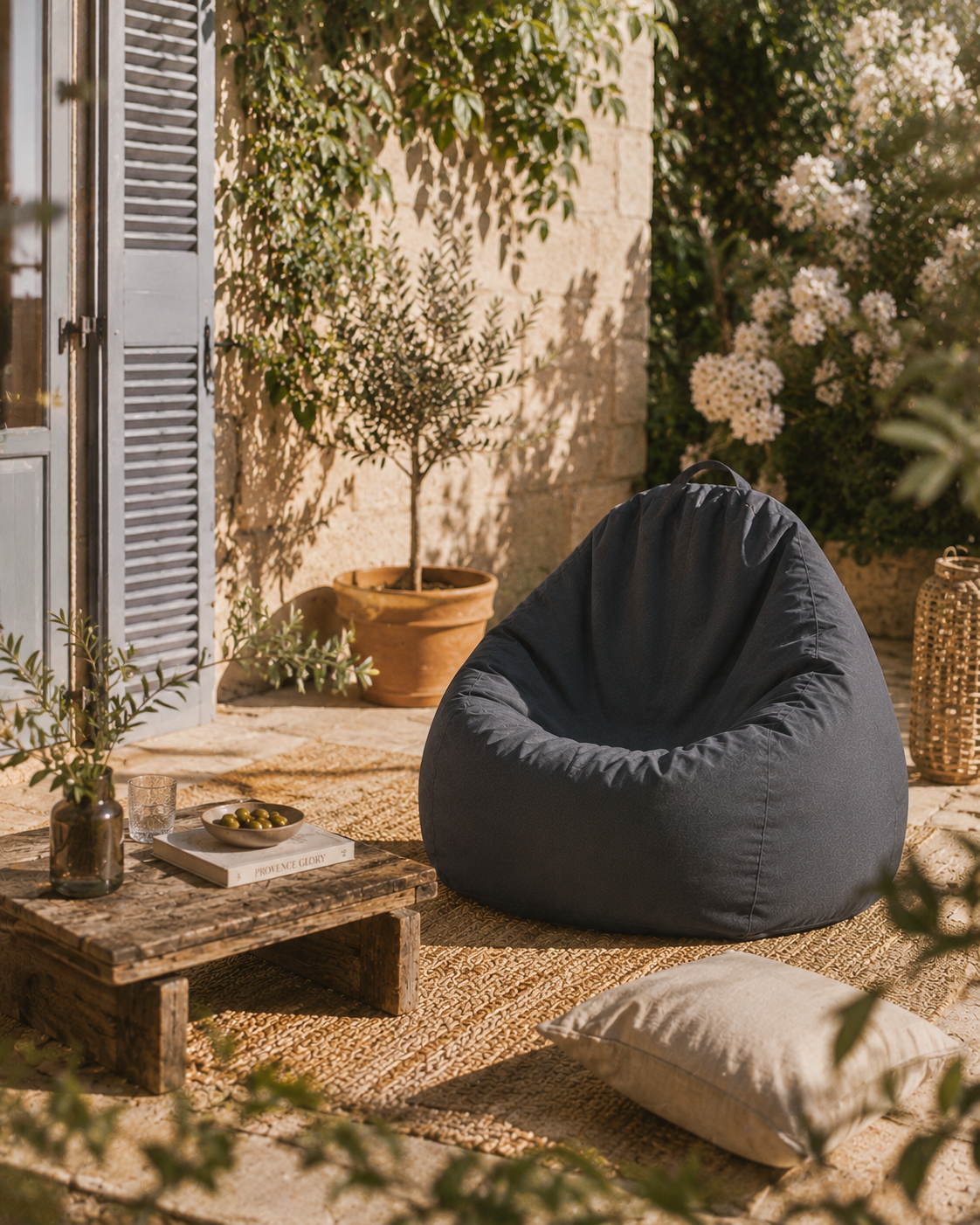Pouf d'extérieur imperméable — Confort personnalisé