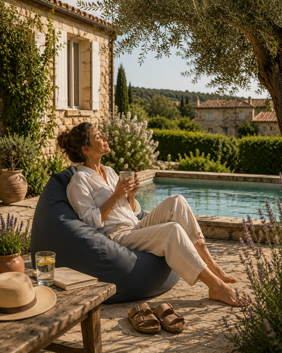 Pouf d'extérieur imperméable — Confort personnalisé